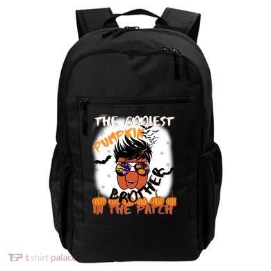 Coolest Pumpkin Brother In The Patch Halloween Gift Backpack