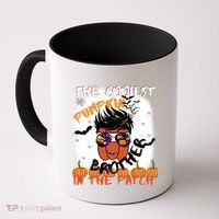 Coolest Pumpkin Brother In The Patch Halloween Gift Coffee Mug thumb 0