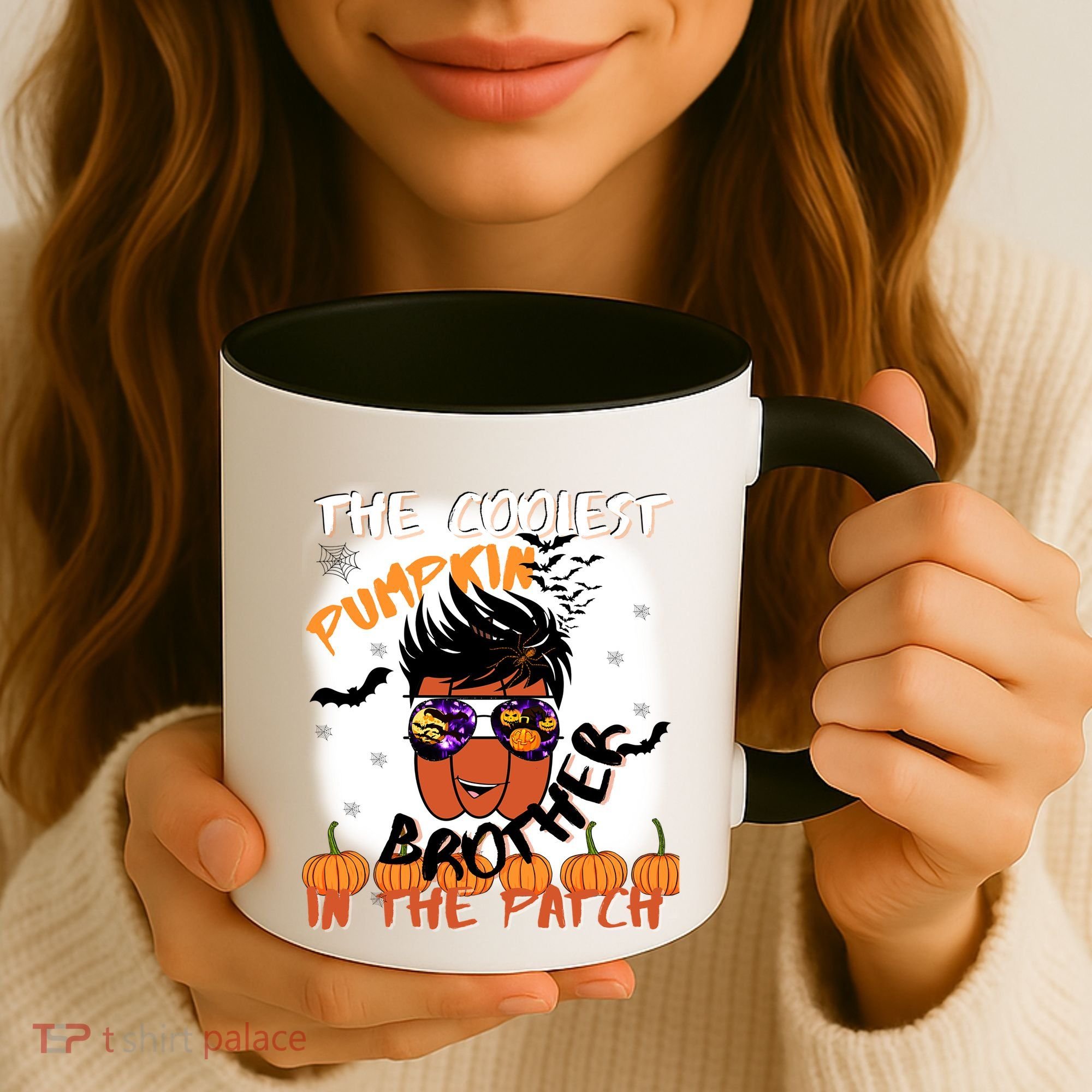 Coolest Pumpkin Brother In The Patch Halloween Gift Coffee Mug