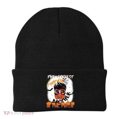 Coolest Pumpkin Brother In The Patch Halloween Gift Beanie
