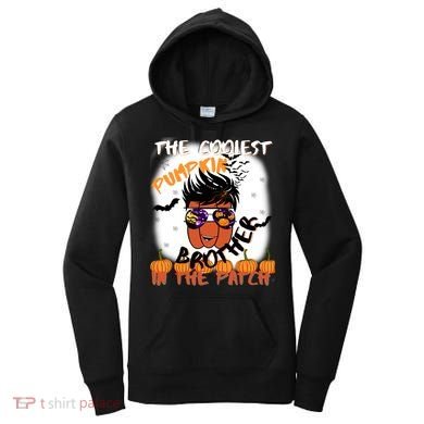 Coolest Pumpkin Brother In The Patch Halloween Gift Women's Hoodie