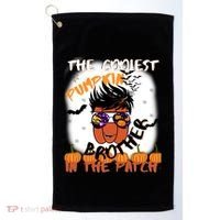 Coolest Pumpkin Brother In The Patch Halloween Gift Golf Towel thumb 0