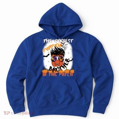 Coolest Pumpkin Brother In The Patch Halloween Gift Hoodie