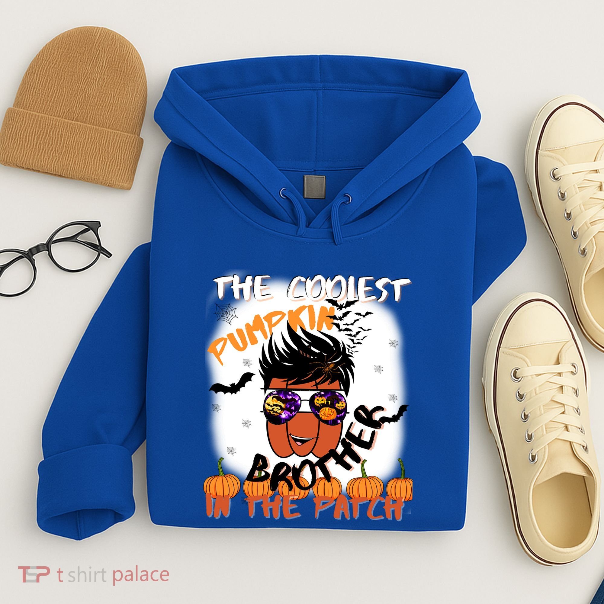 Coolest Pumpkin Brother In The Patch Halloween Gift Hoodie