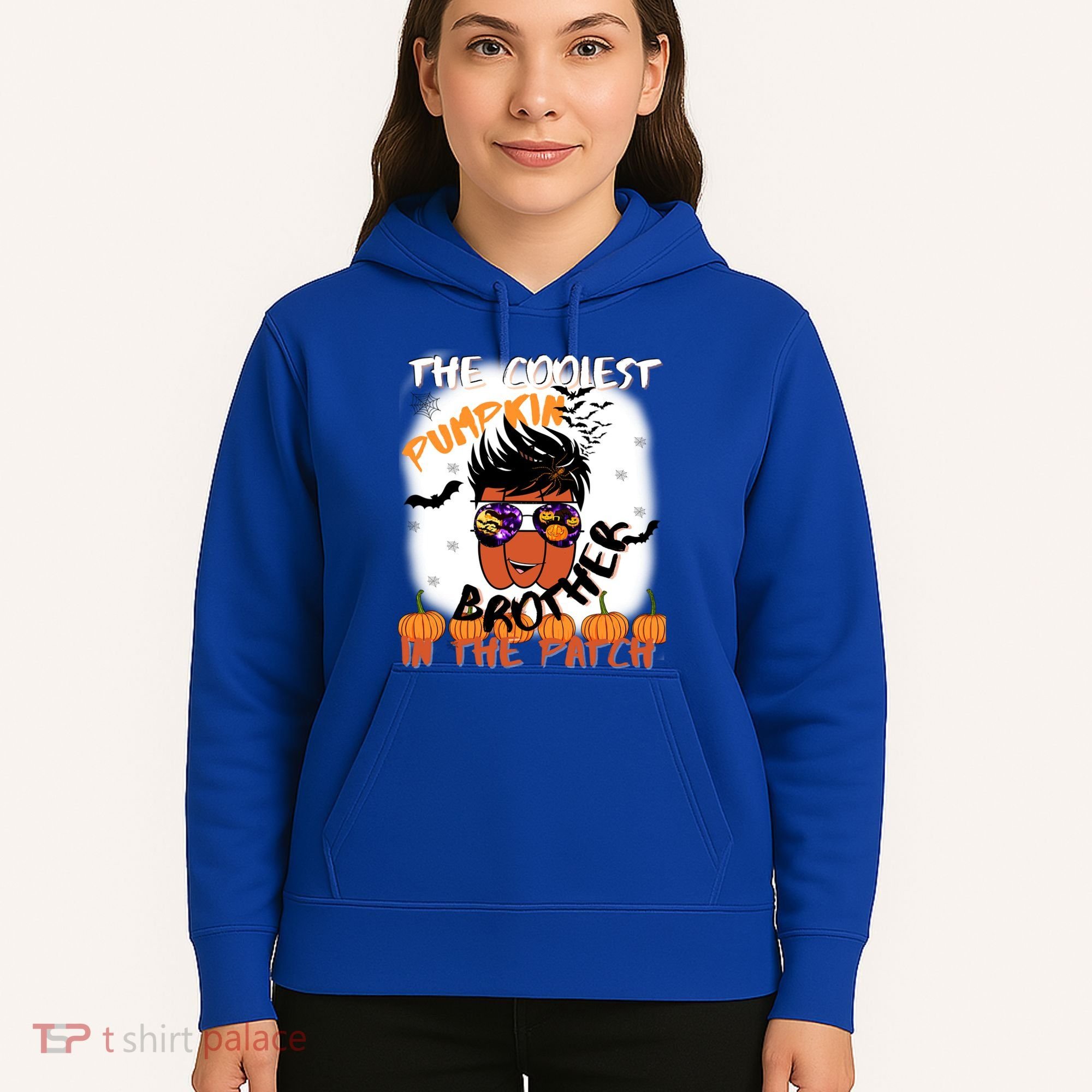 Coolest Pumpkin Brother In The Patch Halloween Gift Hoodie