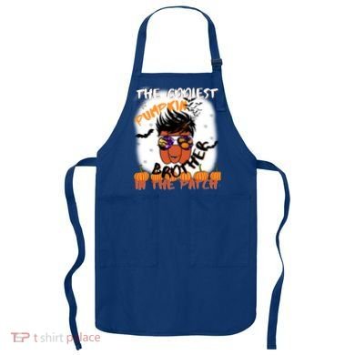 Coolest Pumpkin Brother In The Patch Halloween Gift Apron