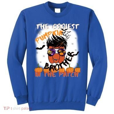 Coolest Pumpkin Brother In The Patch Halloween Gift Sweatshirt
