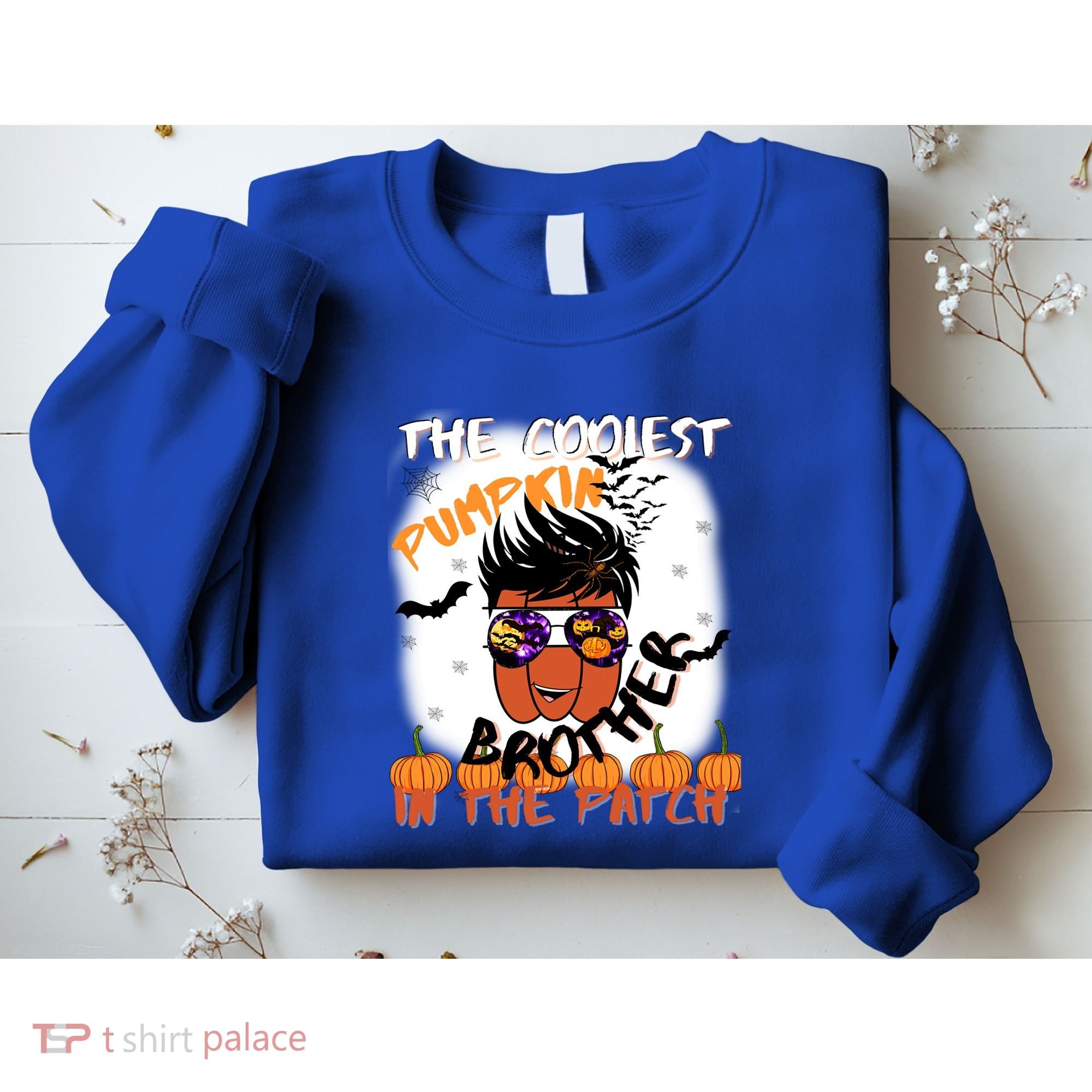 Coolest Pumpkin Brother In The Patch Halloween Gift Sweatshirt