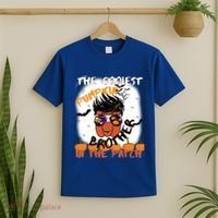 Coolest Pumpkin Brother In The Patch Halloween Gift T-Shirt thumb 2
