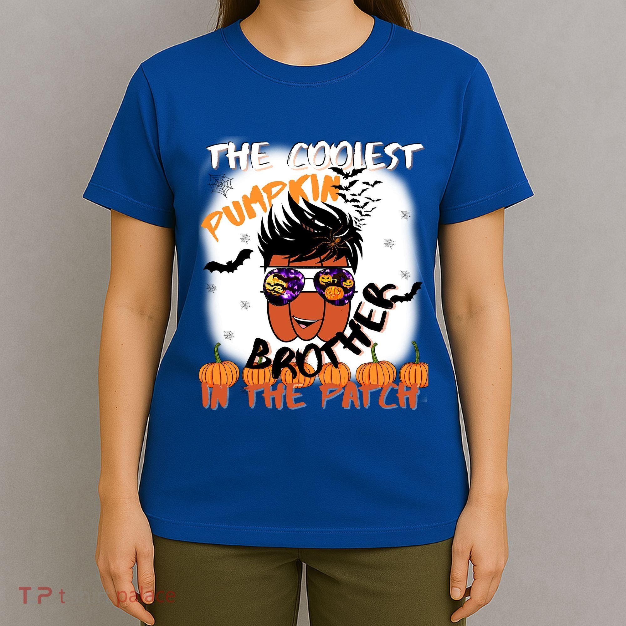 Coolest Pumpkin Brother In The Patch Halloween Gift T-Shirt