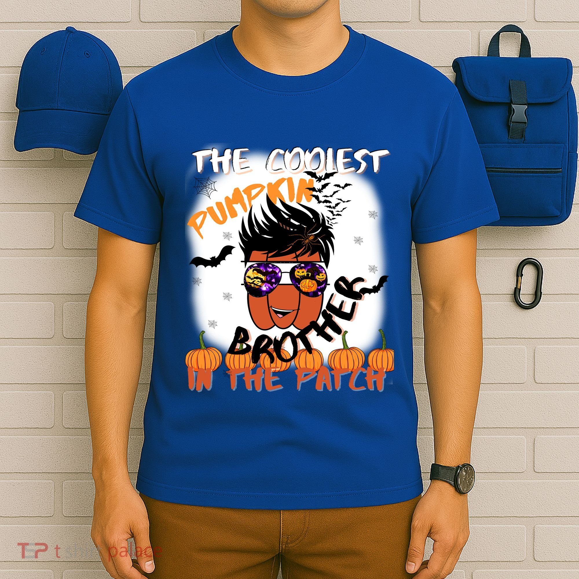 Coolest Pumpkin Brother In The Patch Halloween Gift T-Shirt