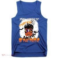 Coolest Pumpkin Brother In The Patch Halloween Gift Tank Top thumb 0