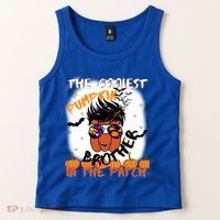 Coolest Pumpkin Brother In The Patch Halloween Gift Tank Top thumb 2