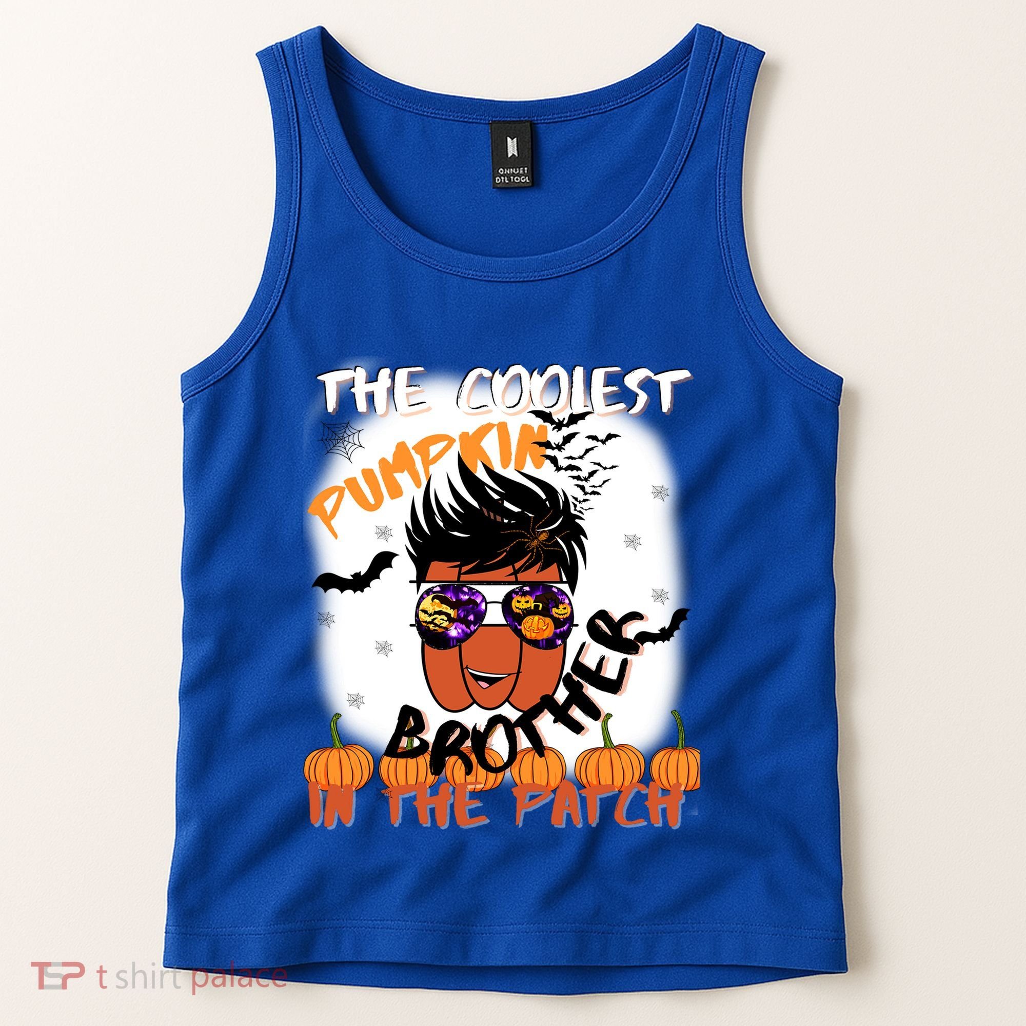 Coolest Pumpkin Brother In The Patch Halloween Gift Tank Top
