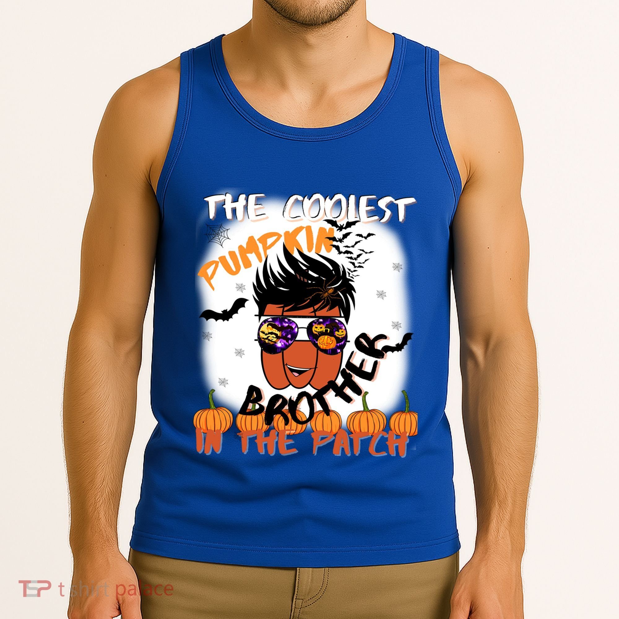 Coolest Pumpkin Brother In The Patch Halloween Gift Tank Top
