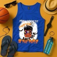 Coolest Pumpkin Brother In The Patch Halloween Gift Tank Top thumb 4