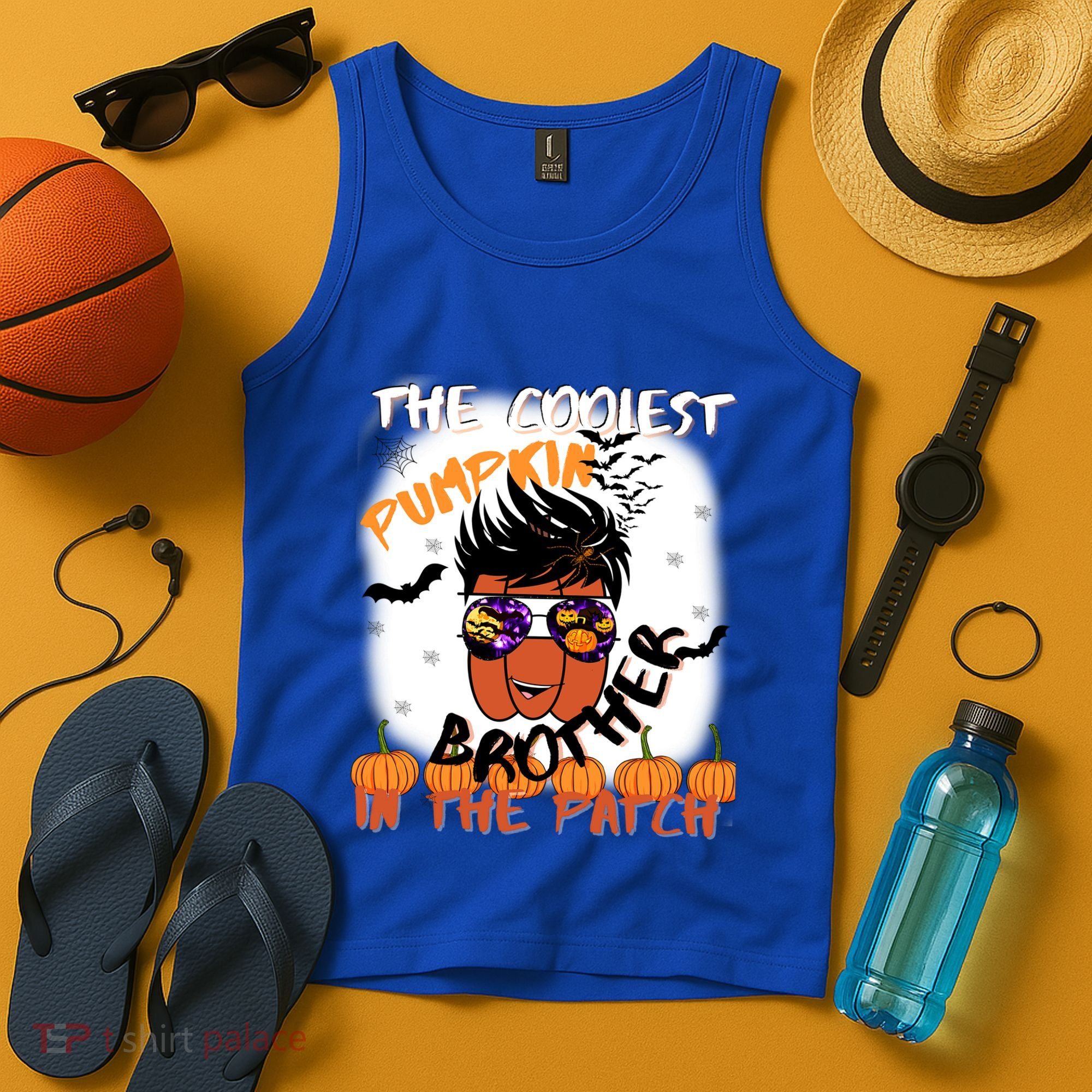 Coolest Pumpkin Brother In The Patch Halloween Gift Tank Top
