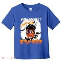 Coolest Pumpkin Brother In The Patch Halloween Gift Toddler T-Shirt thumb 0