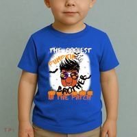 Coolest Pumpkin Brother In The Patch Halloween Gift Toddler T-Shirt thumb 2