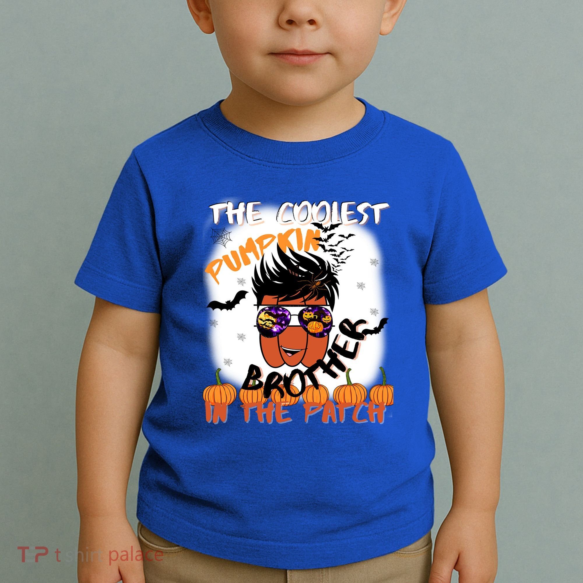 Coolest Pumpkin Brother In The Patch Halloween Gift Toddler T-Shirt