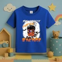 Coolest Pumpkin Brother In The Patch Halloween Gift Toddler T-Shirt thumb 3