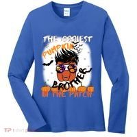 Coolest Pumpkin Brother In The Patch Halloween Gift Women's Long Sleeve Shirt thumb 0