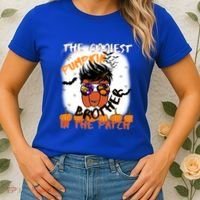 Coolest Pumpkin Brother In The Patch Halloween Gift Women's T-Shirt thumb 2