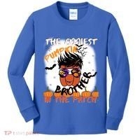 Coolest Pumpkin Brother In The Patch Halloween Gift Kids Long Sleeve Shirt thumb 0