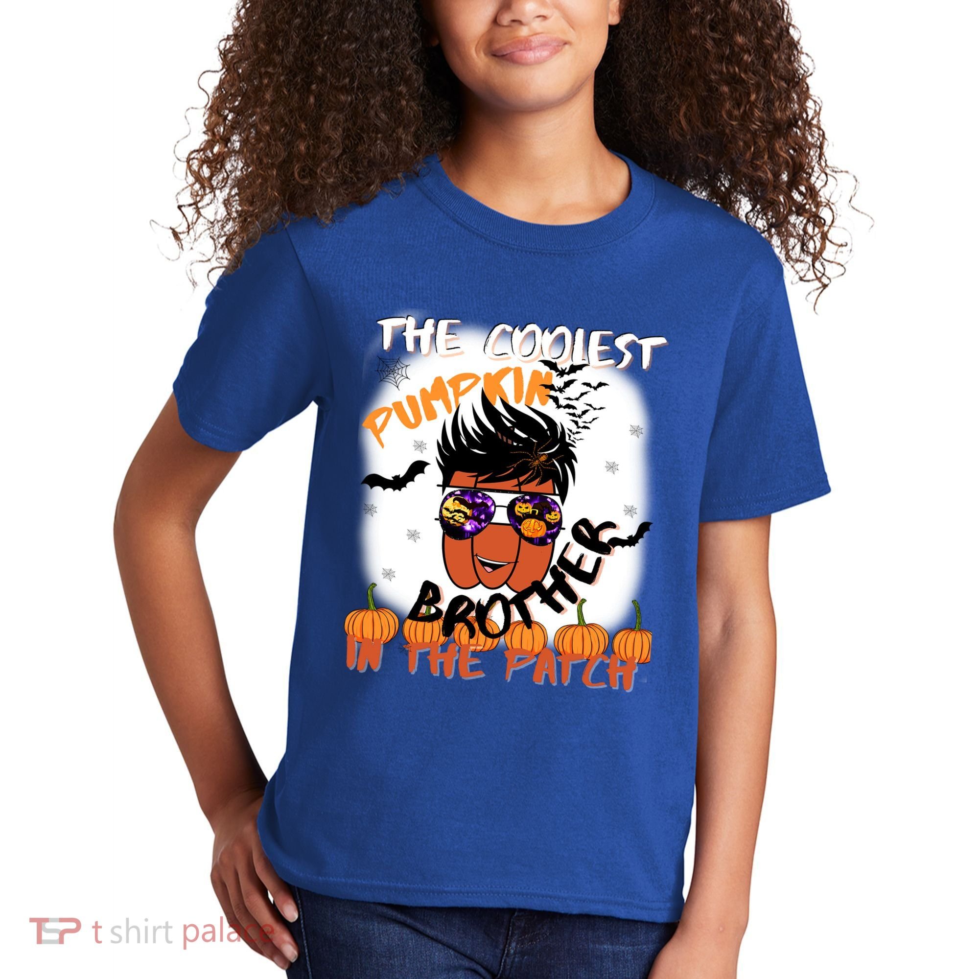 Coolest Pumpkin Brother In The Patch Halloween Gift Kids T-Shirt