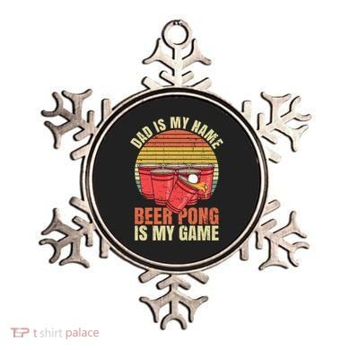 College Party Beer Pong Design Beer Pong Dad Gift Ornament