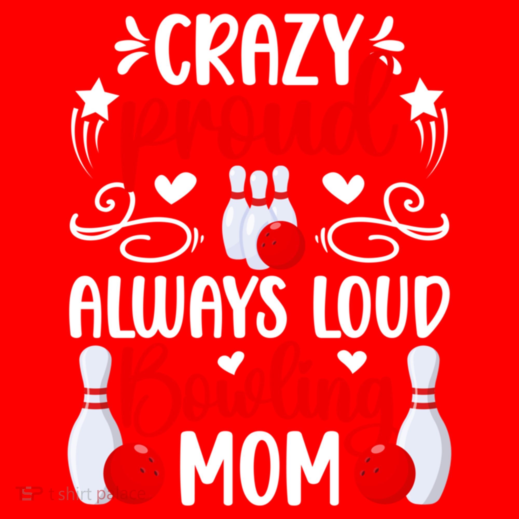 Crazy Proud Bowling Mom Of A Bowler Mama Bowling Mother Gift Santa Hat