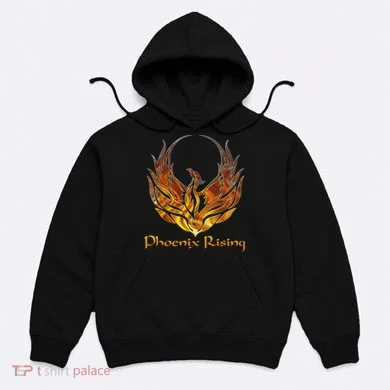 Cool Phoenix Bird Rising Hoodie