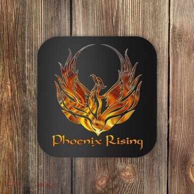 Cool Phoenix Bird Rising Coaster
