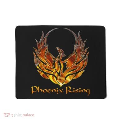 Cool Phoenix Bird Rising Mousepad