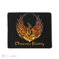 Cool Phoenix Bird Rising Mousepad thumb 0