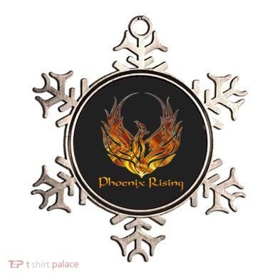 Cool Phoenix Bird Rising Ornament