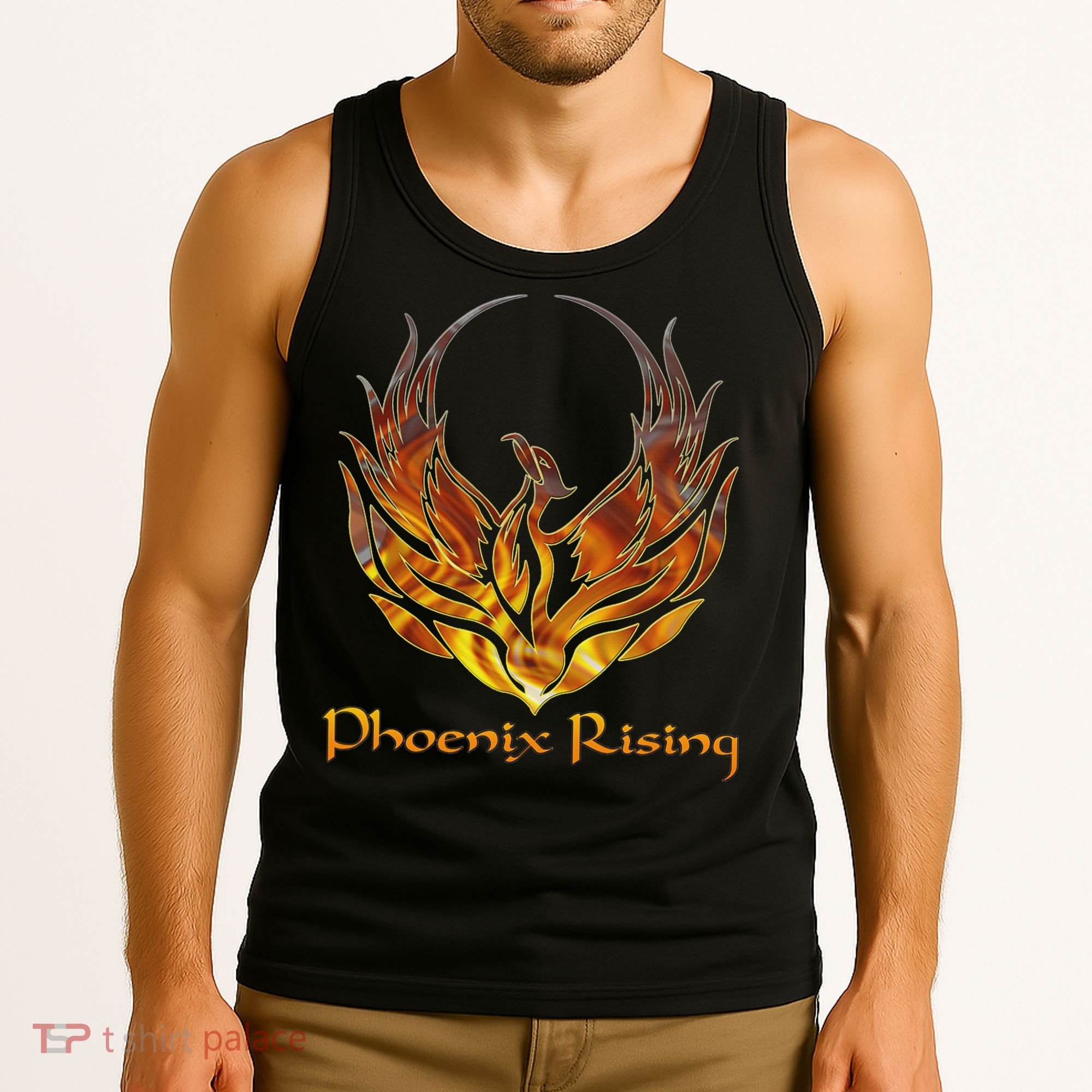 Cool Phoenix Bird Rising Tank Top
