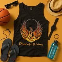 Cool Phoenix Bird Rising Tank Top thumb 4
