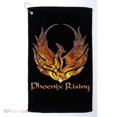 Cool Phoenix Bird Rising Golf Towel