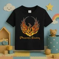 Cool Phoenix Bird Rising Toddler T-Shirt thumb 3