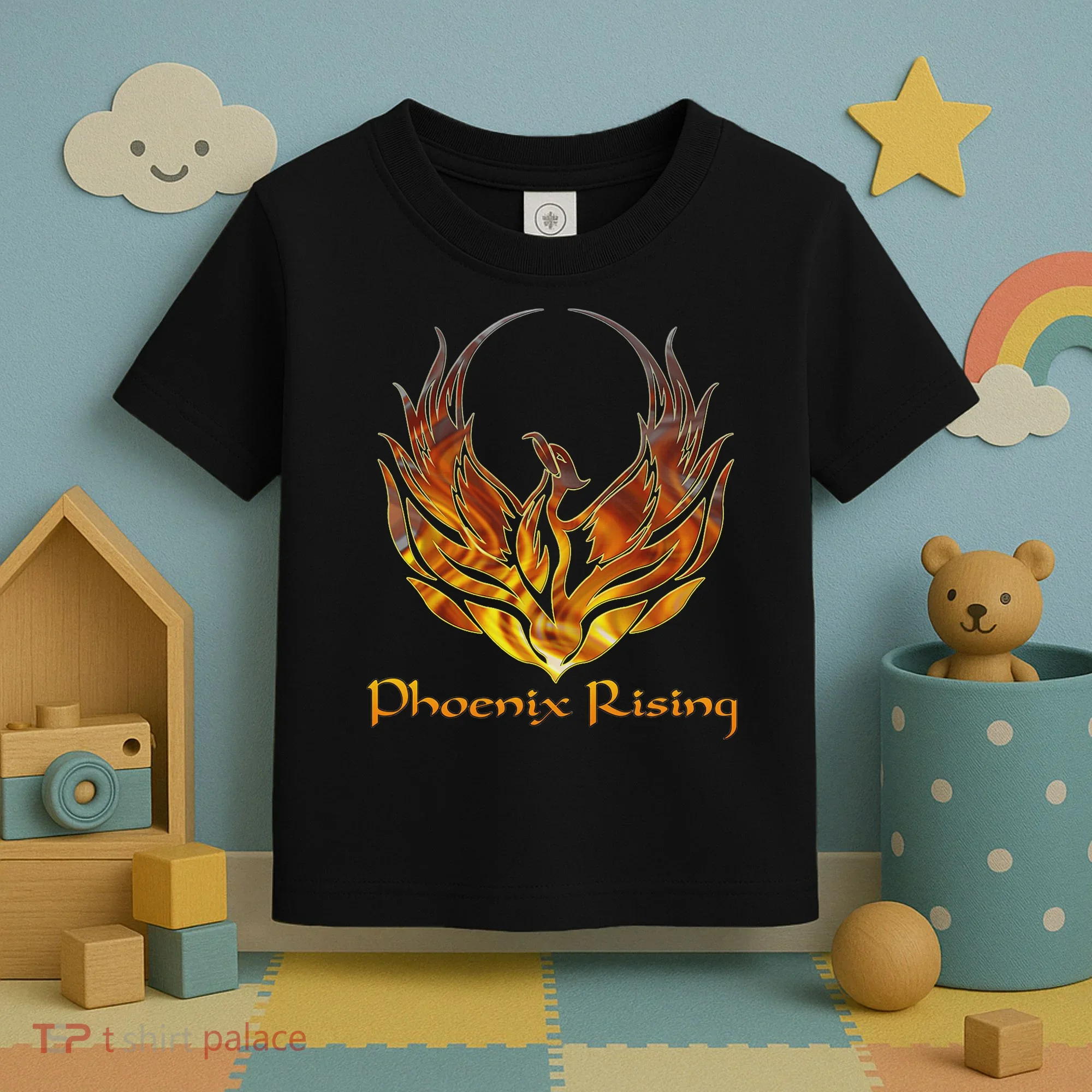 Cool Phoenix Bird Rising Toddler T-Shirt