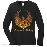 Cool Phoenix Bird Rising Women's Long Sleeve Shirt thumb 0