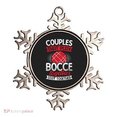 Couples Play Bocce Together Stay Together Bocce Ball Gift Ornament