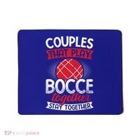 Couples Play Bocce Together Stay Together Bocce Ball Gift Mousepad thumb 0