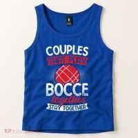 Couples Play Bocce Together Stay Together Bocce Ball Gift Tank Top thumb 2
