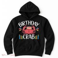 Crab Party Birthday Crab Birthday Hoodie thumb 0