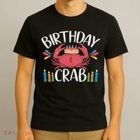 Crab Party Birthday Crab Birthday T-Shirt thumb 3