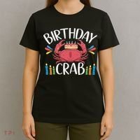 Crab Party Birthday Crab Birthday T-Shirt thumb 4