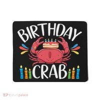 Crab Party Birthday Crab Birthday Mousepad thumb 0