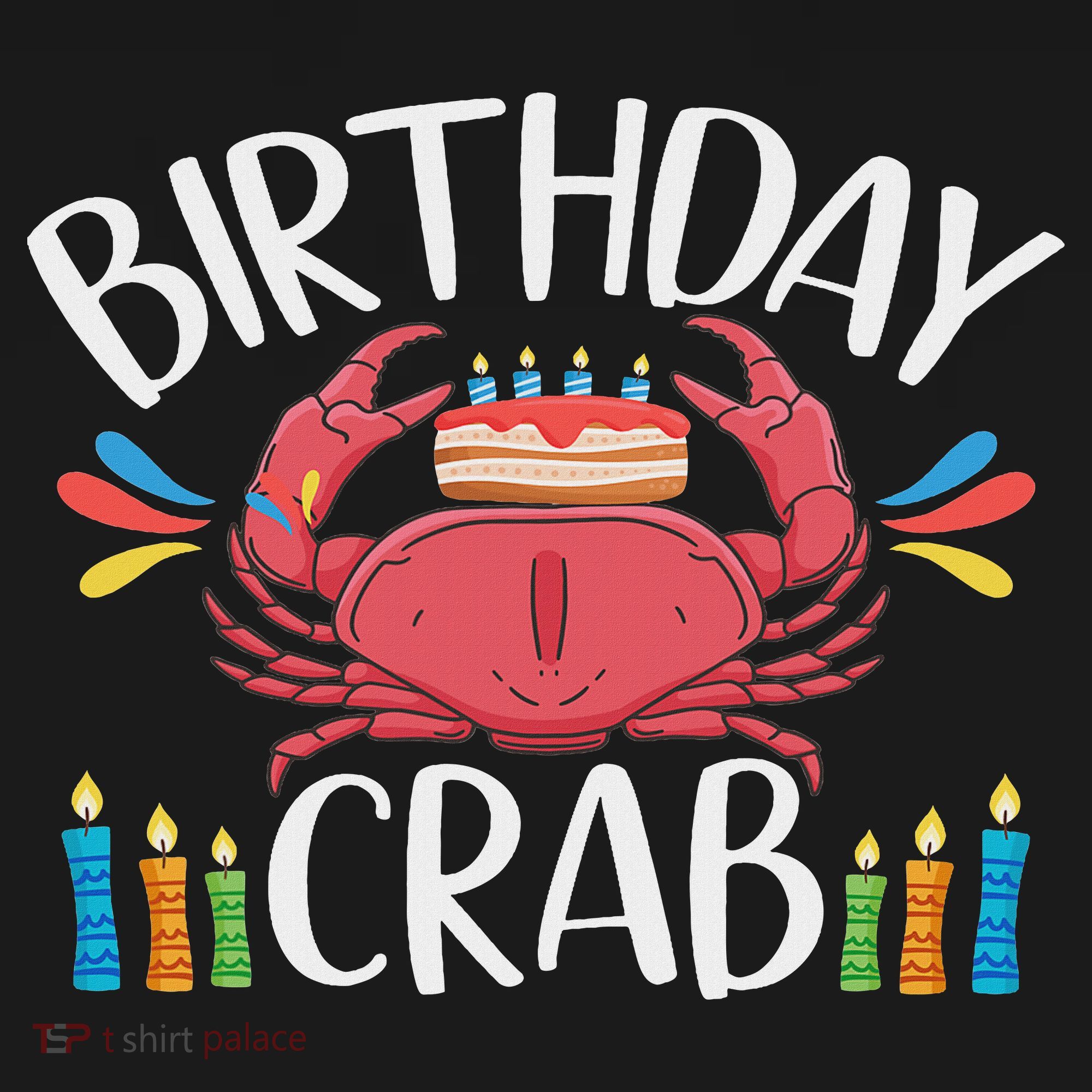 Crab Party Birthday Crab Birthday Baby Bodysuit